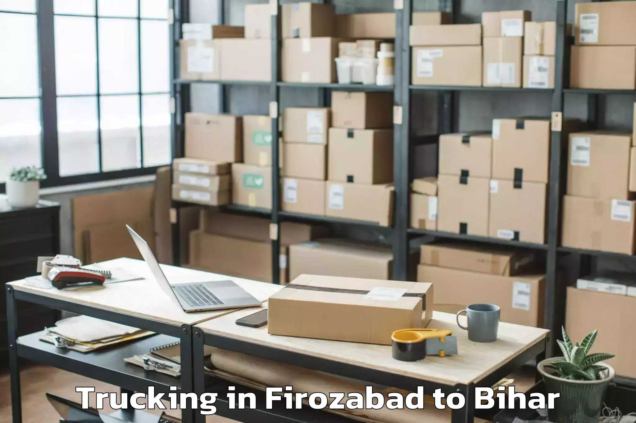 Hassle-Free Firozabad to Barahiya Trucking